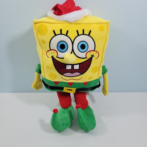 Wal-Mart Nickelodeon 21" SpongeBob SquarePants Plush Christmas Greeter 12222-1T - Picture 1 of 8